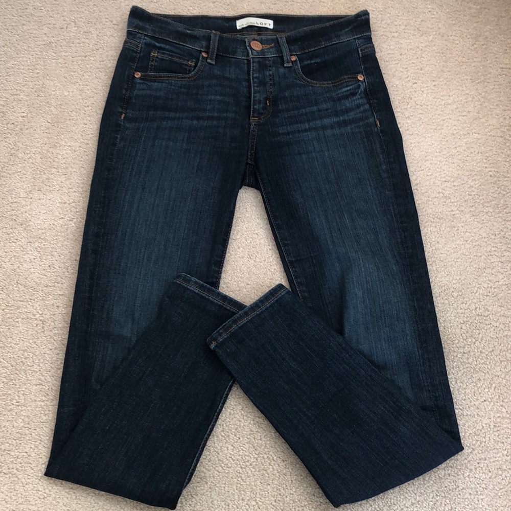 Dark blue jeans